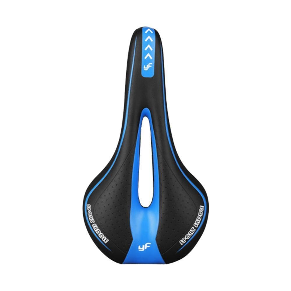 1pcs Outdoor road mountain bike bicycle riding comfortable leather cushion saddle seat W9Y3: C