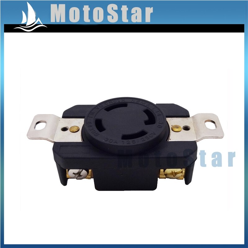 4 Prong Receptacle Gasoline Generator Twist Lock Socket 125/250V NEMA L14-30R 30AMP