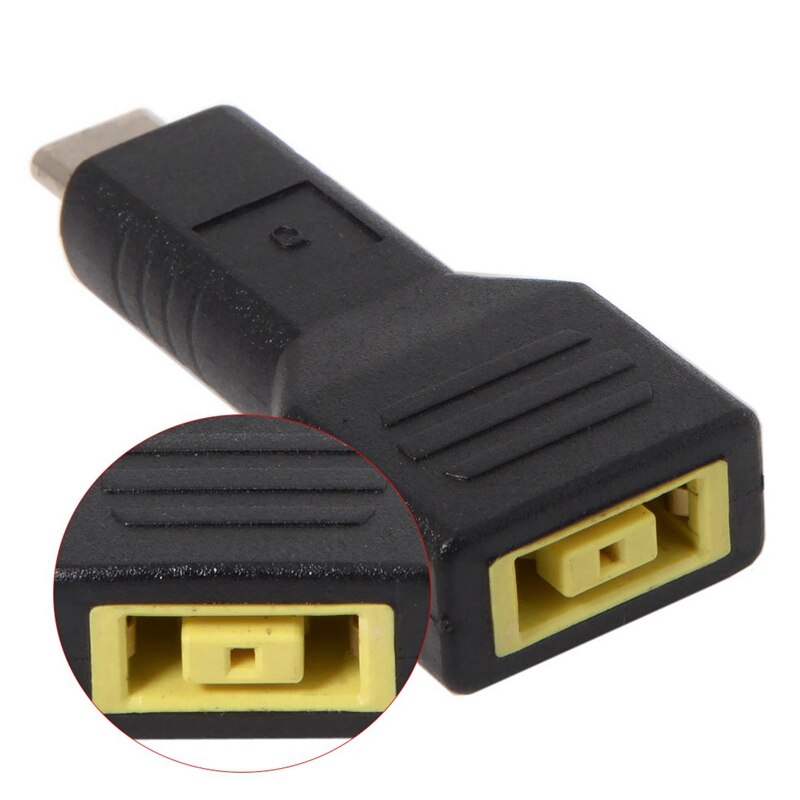 Rechteck Jack für Lenovo Eingang Zu USB-C Typ-C Energie Stecker Ladung Adapter für Laptop Telefon