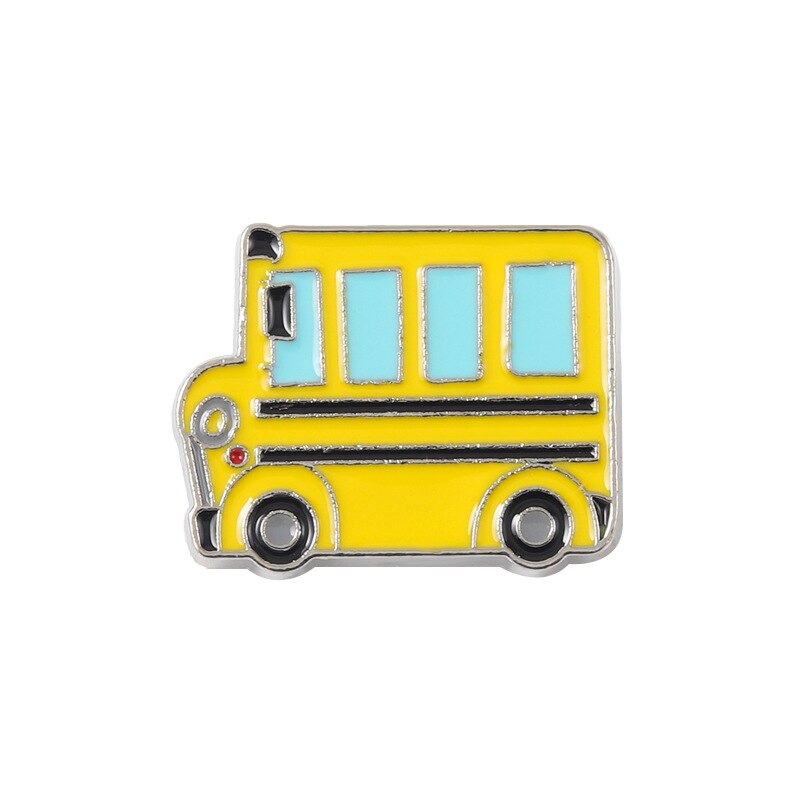 Broche de voiture en alliage pour femme, épingles en émail, voiture, Bus, voyage, , paysage, amour, , Badge, bijoux: Style-24XZ2172-5