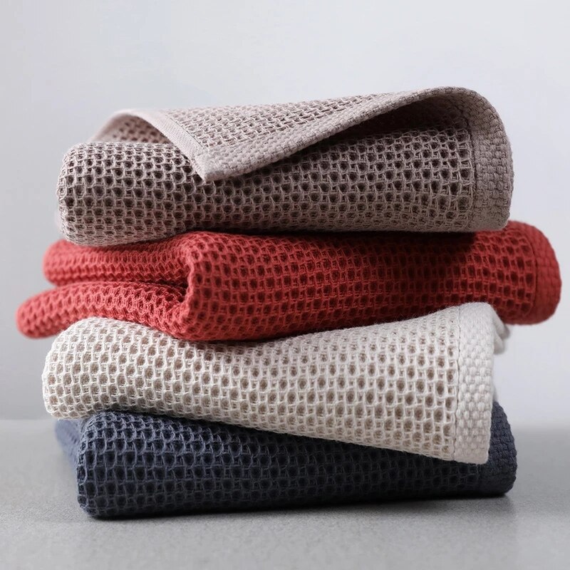 Toalla de gofrado de , accesorios de baño, toalla absorbente de color sólido, fuerte, después del ejercicio, 70x140cm