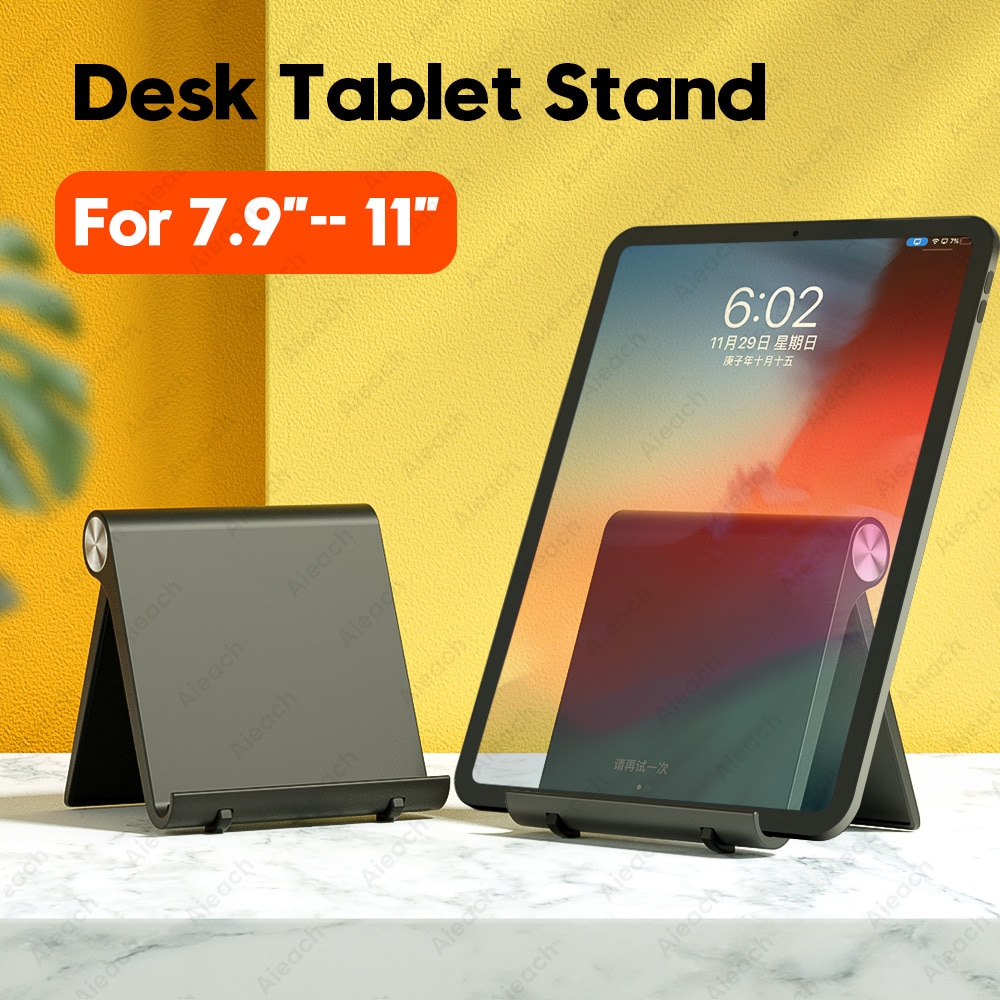 Aieach yleinen taitettava pöytätablettiteline puhelimelle ipad samsung xiaomi huawei lenovo 7.9 to 11 tuuman tabletin teline ipad-teline