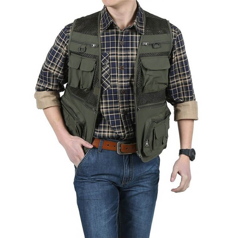 Waterdichte Vissen Vesten Ademend Multi Pocket Mesh Jassen Fotografie Vest Zwemmen Zeilen Vissen Sneldrogende Vest