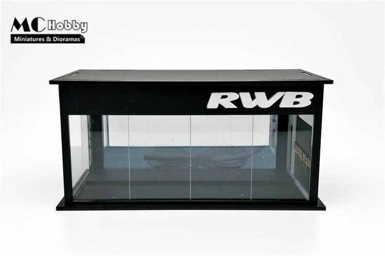 GEECHAN-MODEL 1:64 Display Cabinet Mpower/Fast Furious/JDM/Nismo/Koenigsegg: S.MC Hobby RWB