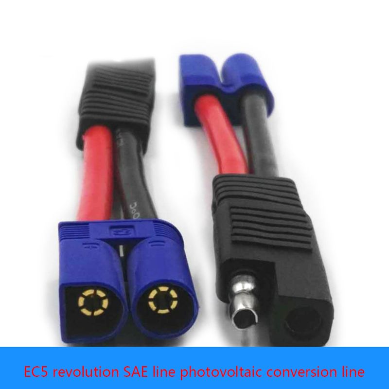 1 Pc 10 AWG SAE To EC5 Male Plug Connector To SAE Power Automotive Adapter Cable Wire SAE To EC5 Female Plug Connector