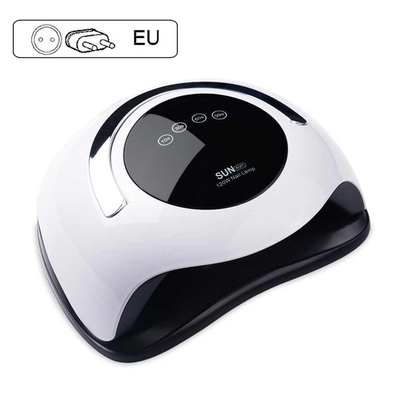 Lámpara de uñas SUN BQ5T 72/90W UV LED para secar secador esmalte de Gel de uñas pantalla LCD lámpara de detección automática de alto polvo para todos los geles
