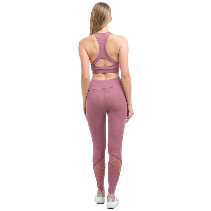 vrouwen Mode Afdrukken Sport Suits Mouwloze Tank Top Slanke 2 Stuk Hoge Waisted Leggings Twee Stukken Set sport Past