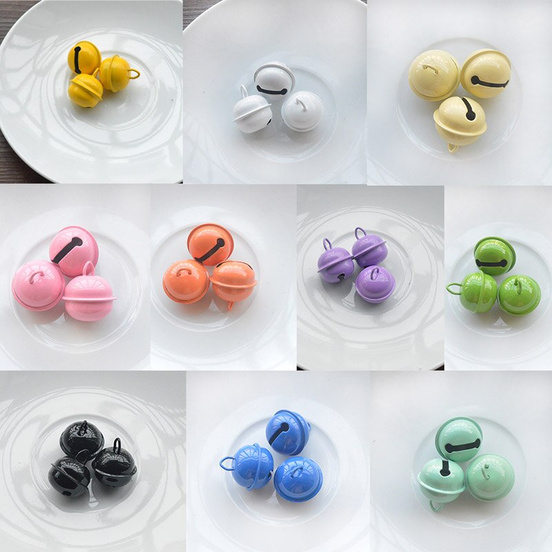 20 Stks/set Jingle Bells Handgemaakte Snoep Kleur Diy Ambachten Kerst Kleine Bells Boom Decoratie Jaar 'S Accessoires