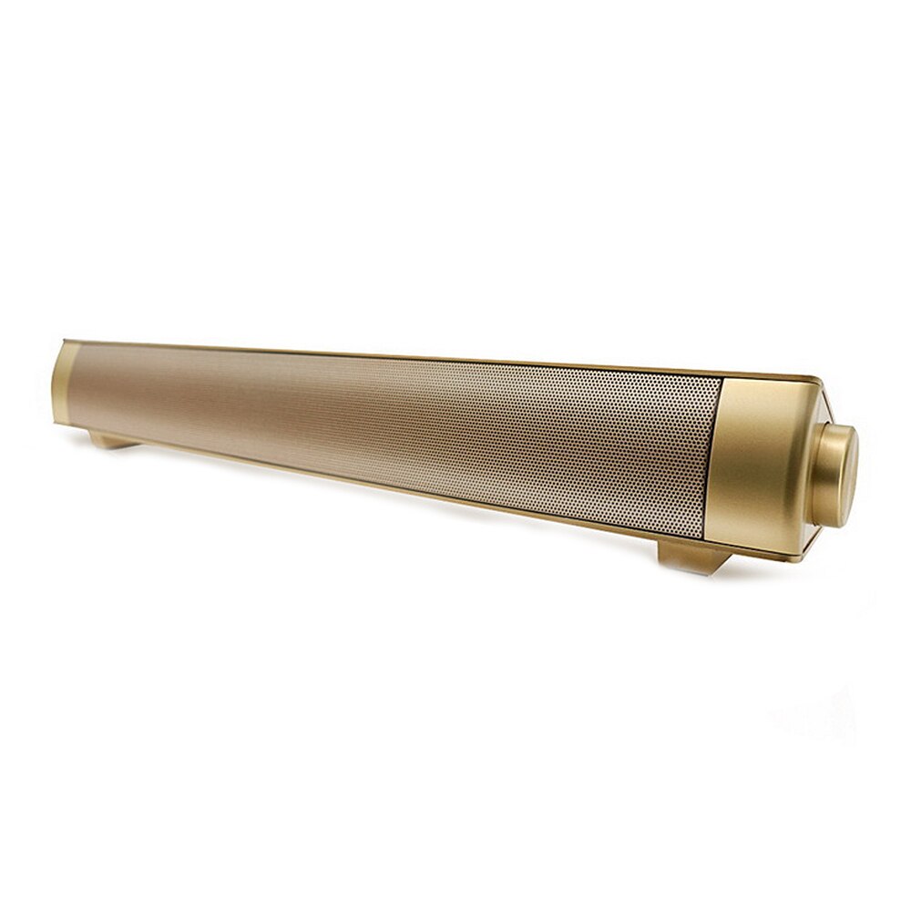 TV speaker Bluetooth Draadloze TV Soundbar Sound Systeem Home Theater Speaker Subwoofer: gold