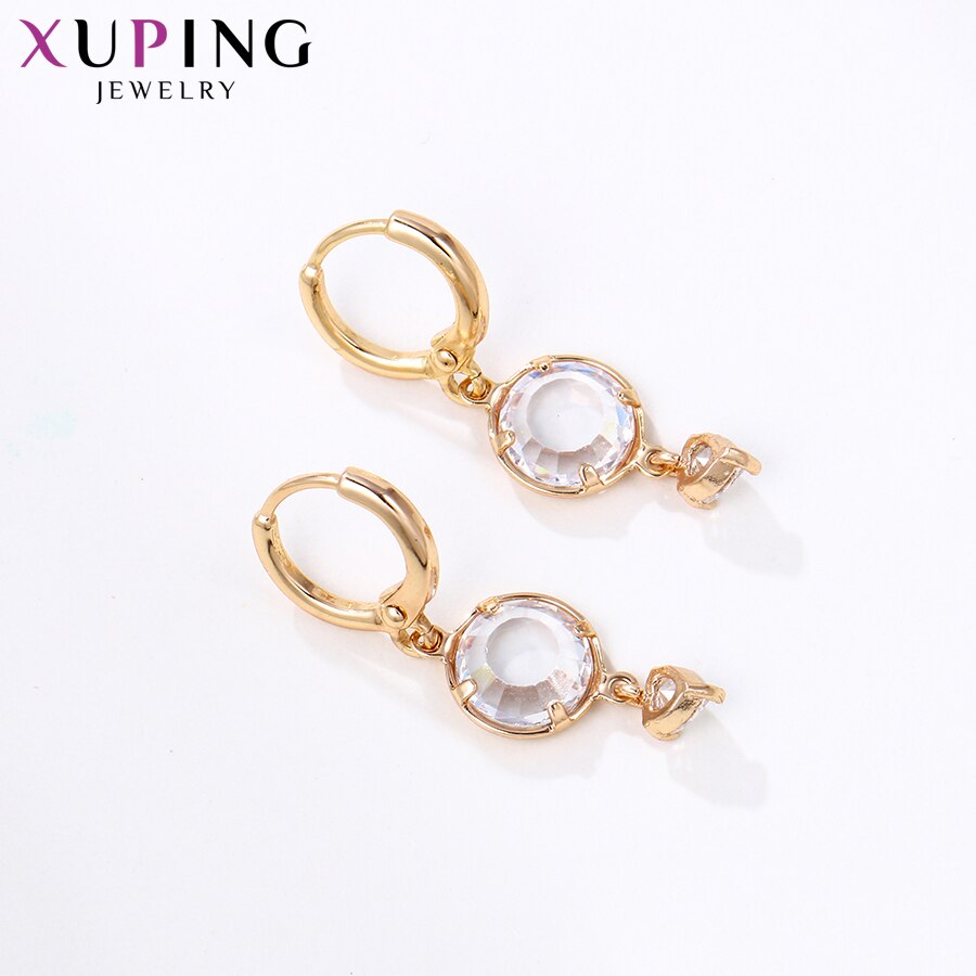 Xuping Moda di Lusso Semplice Semplice Orecchini a Forma di affascinante Dei Monili di Stile per Le Donne Superiore di Vendita Temperamento Regali 80483