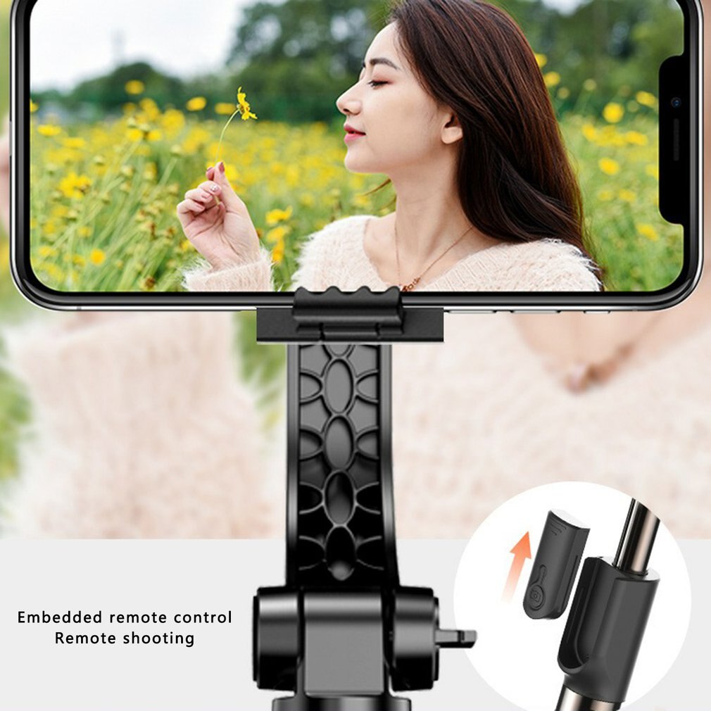 GS08 – stabilisateur de cardan portatif à axe unique, avec trépied obturateur sans fil, pour Smartphone, caméra d'action, enregistrement vidéo en direct, outils