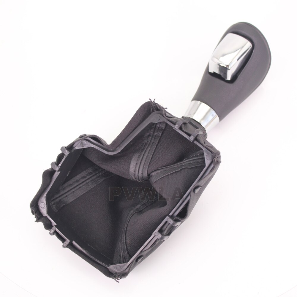 Voor ford s-max 2006 2007 auto-styling automatische versnellingspookknop met leren laars