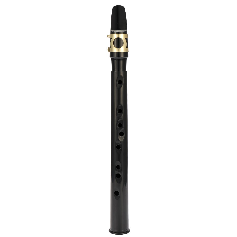 Pocket sax mini saxofon sax portabel liten saxofon med bärväska träblåsinstrument svart/vit