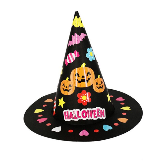 DIY Sticker Splice Top Hoed Halloween Party Ball Versier Cartoon