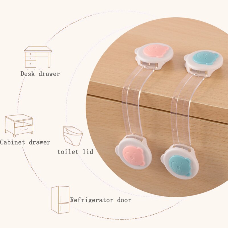 10Pcs/Set Cartoon Baby Protection Lock Anti-Collision Safety Edge Corner Guards Multifunction Baby Table Corner Protection Lock