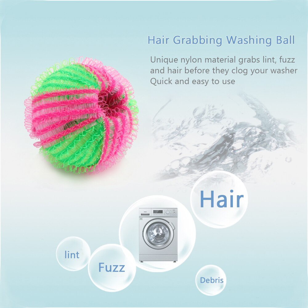 6 stk magisk hårfnug fnugfjerning vasketøjskugle tøj personlig pleje hårkugle vaskemaskine kugle rengøringsbold til hjemmebrug