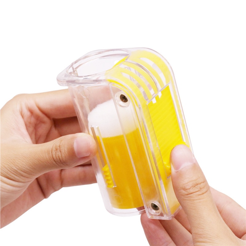 Botella marcadora de reina de abejas, jaula de plástico con émbolo, suministros de apicultura de jardín de felpa, 1 unidad