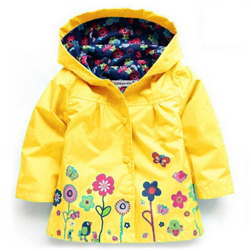Baby Mädchen Jacke Herbst Winter Jacke Für Mädchen Mantel freundlicher Warme Mit Kapuze Oberbekleidung Mantel Für Mädchen Jacke Mantel freundlicher kleidung: Gelb / 4
