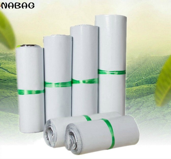 20Pcs White Self-seal Adhesive Courier bags Storage Bags Plastic Poly Envelope Mailer Postal Mailing Bags