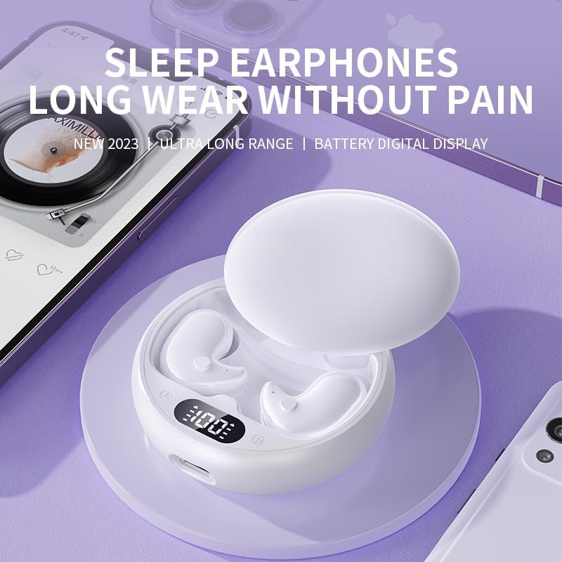 Auricolari aperti per dormire, auricolari wireless, cuffie bluetooth con suono surround, auricolari sportivi impermeabili, cuffie da gioco con microfono hd
