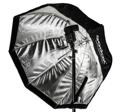 Godox 120cm 47in portátil octagon softbox guarda-chuva brolly refletor para flash speedlight