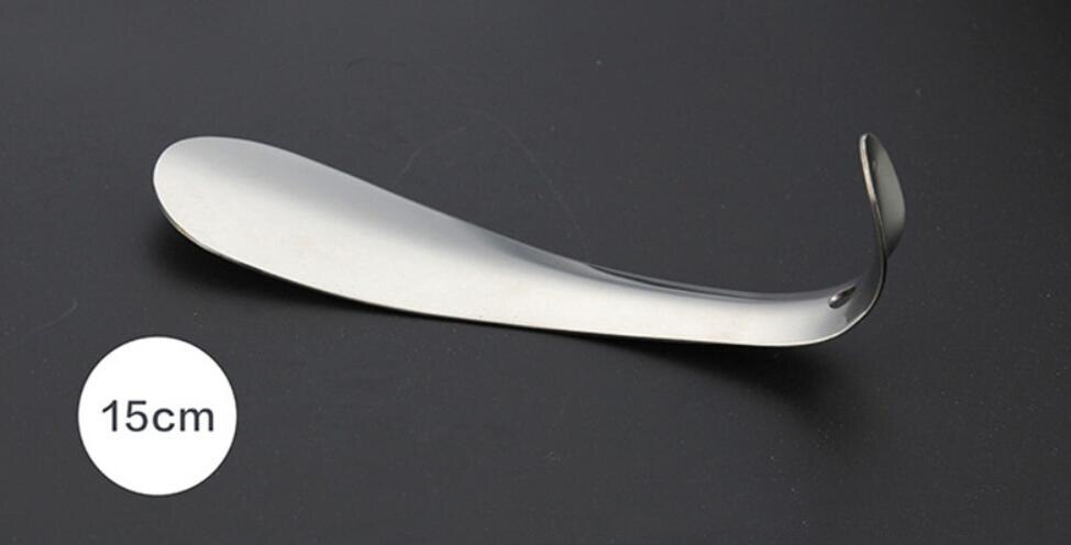 Edelstahl schuhlöffel 15-80 cm 7 größen schuhlöffel Schuh heber schuh Zubringer metall schuh Auszieher: 15CM