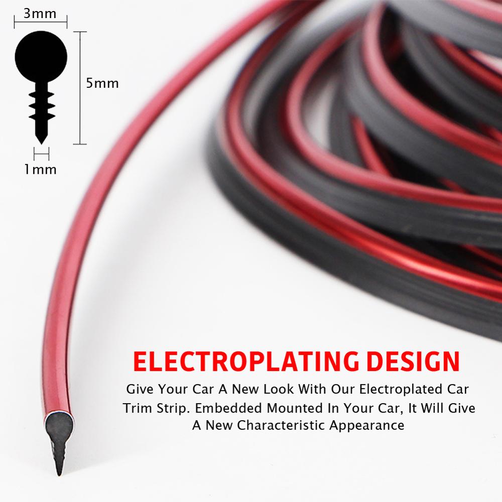 10M Auto Styling Interieur Trim Met Decoratieve Molding Dashboard Deur Rand Universele Molding Trim Auto Interieur Decoratie Strepen