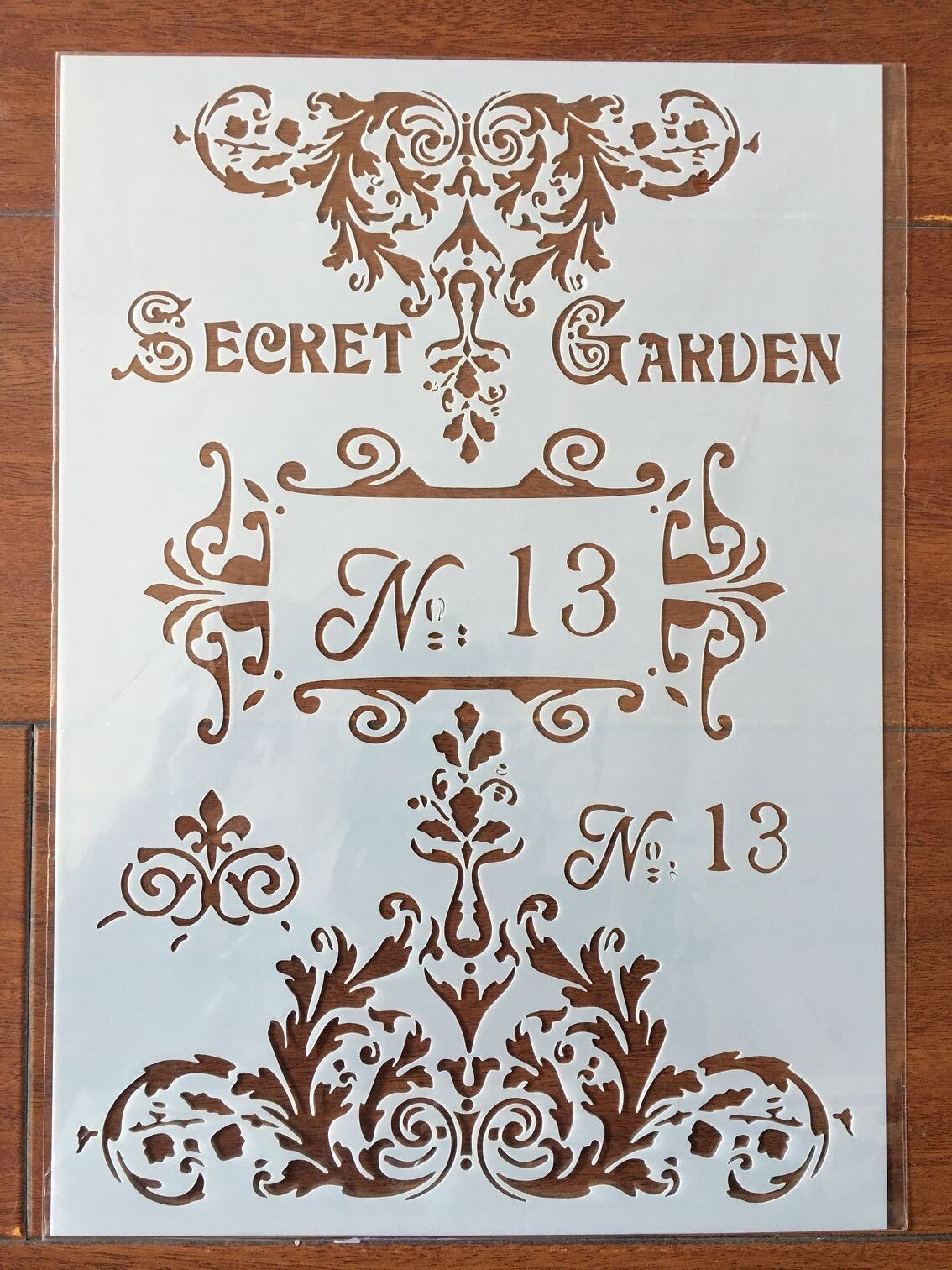 4 stk / sæt  a4 digitale blomster mandala stencils maling farve prægning scrapbog album dekorativ skabelon