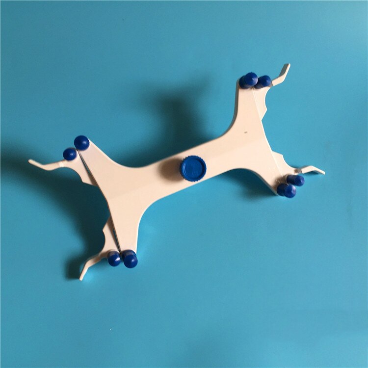 Abrazadera de laboratorio, pinza para volumetría de mariposa doble de aluminio