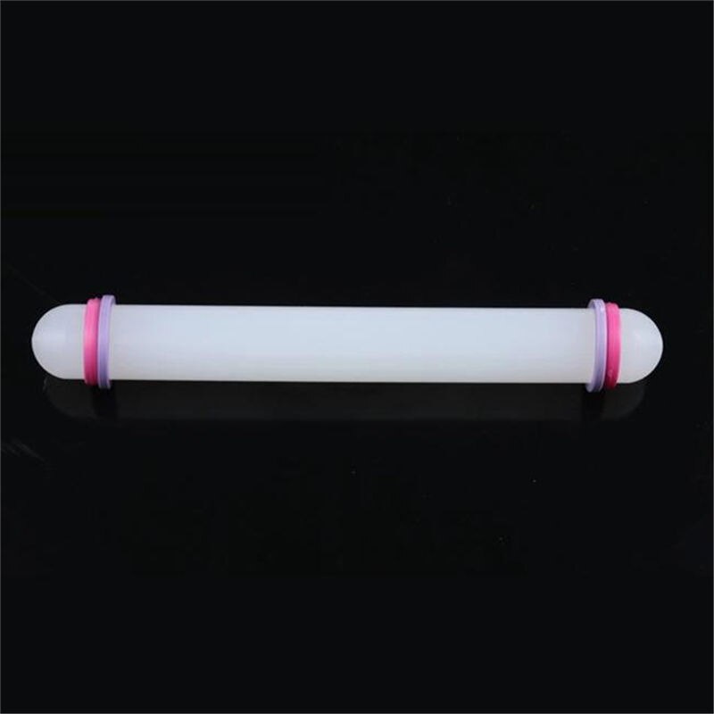 Non-stick Glide Fondant Rolling Pin Fondant Taart Deeg Roller Decorating Cake Ambachten Bakken Koken Tool Wit 23Cm