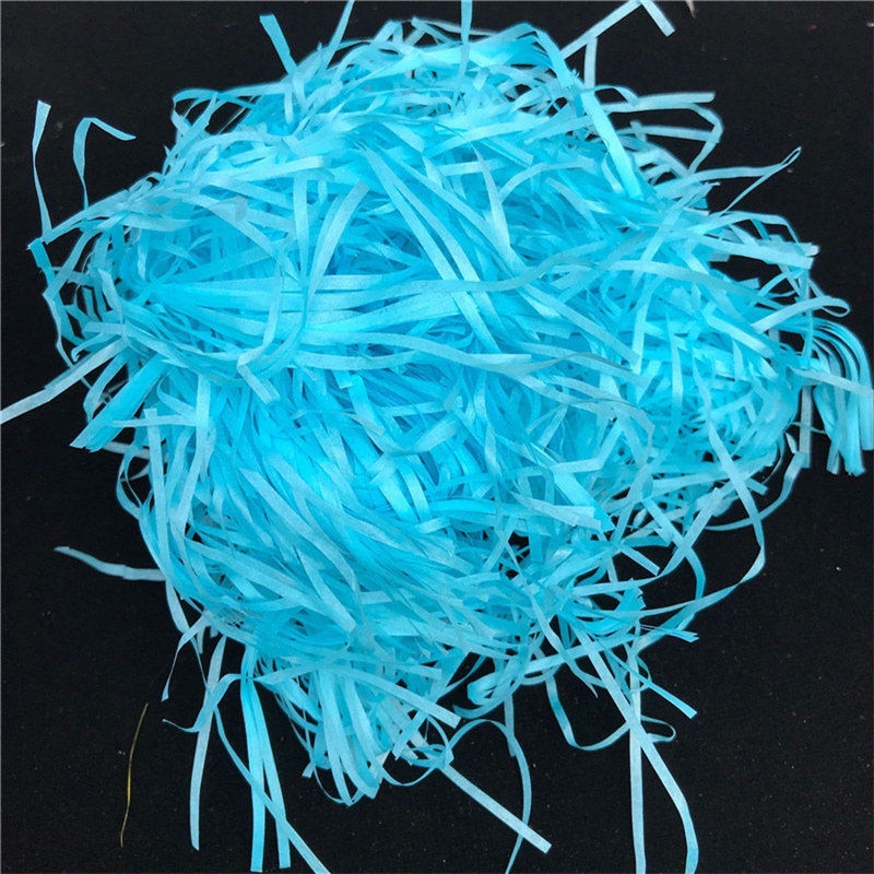 Strimlad papper låda fyllmedel färgglada bröllopsfödelsedagsfest förpackning dekor skrynkla papper strimla förpackning påse