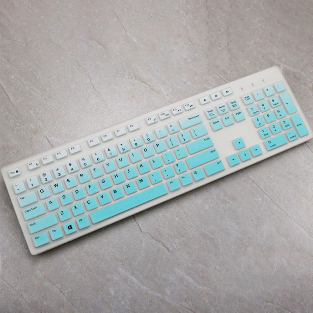 2PCS Dustproof Keyboard Skin Silicone Keyboard Protector Waterproof Keyboard Protective Cover Compatible for Dell KB216P/KB216T/