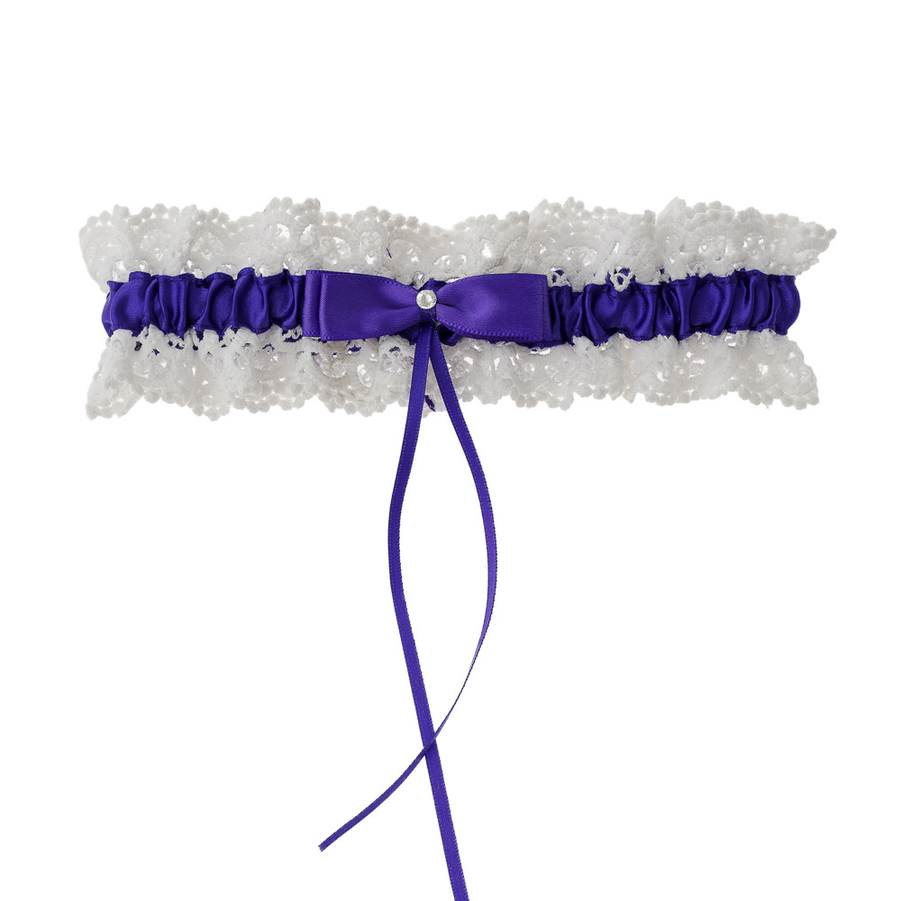 Kleurrijke bruiloft kousenband bruids douche bruid aandenken kant bloemen strass boog sexy vrouwen been kousenband dij ring dij kousenband