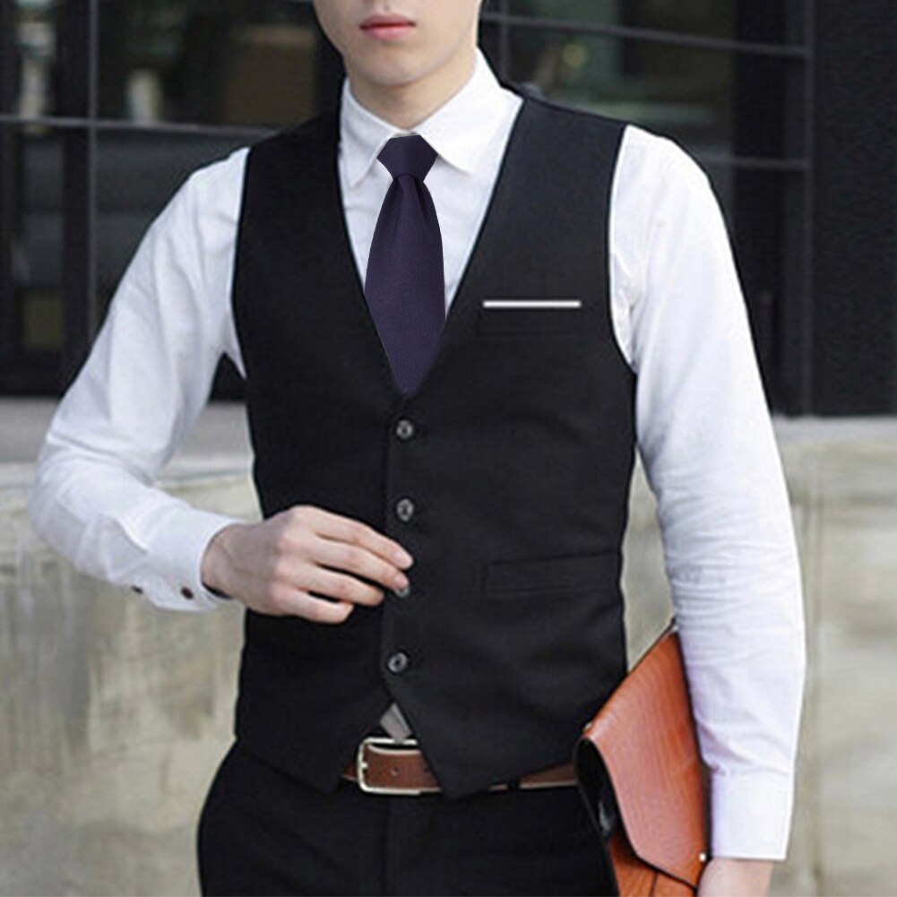 Men's Black Shawl Collar Tuxedo Waistcoat Vest – Sizes M, L, XL, XXL – Lloyd Attree & Smith