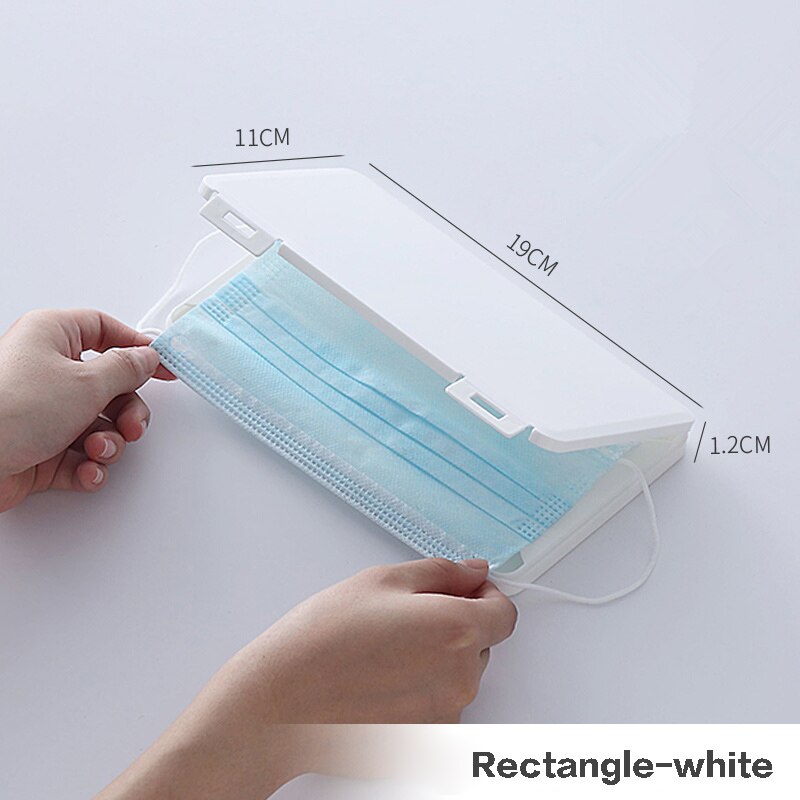 Portable Mask Box Plastic Face Mask Storage Case Boite Rangement Masque Dust Moisture Proof Kids Student Cajas Mascarillas