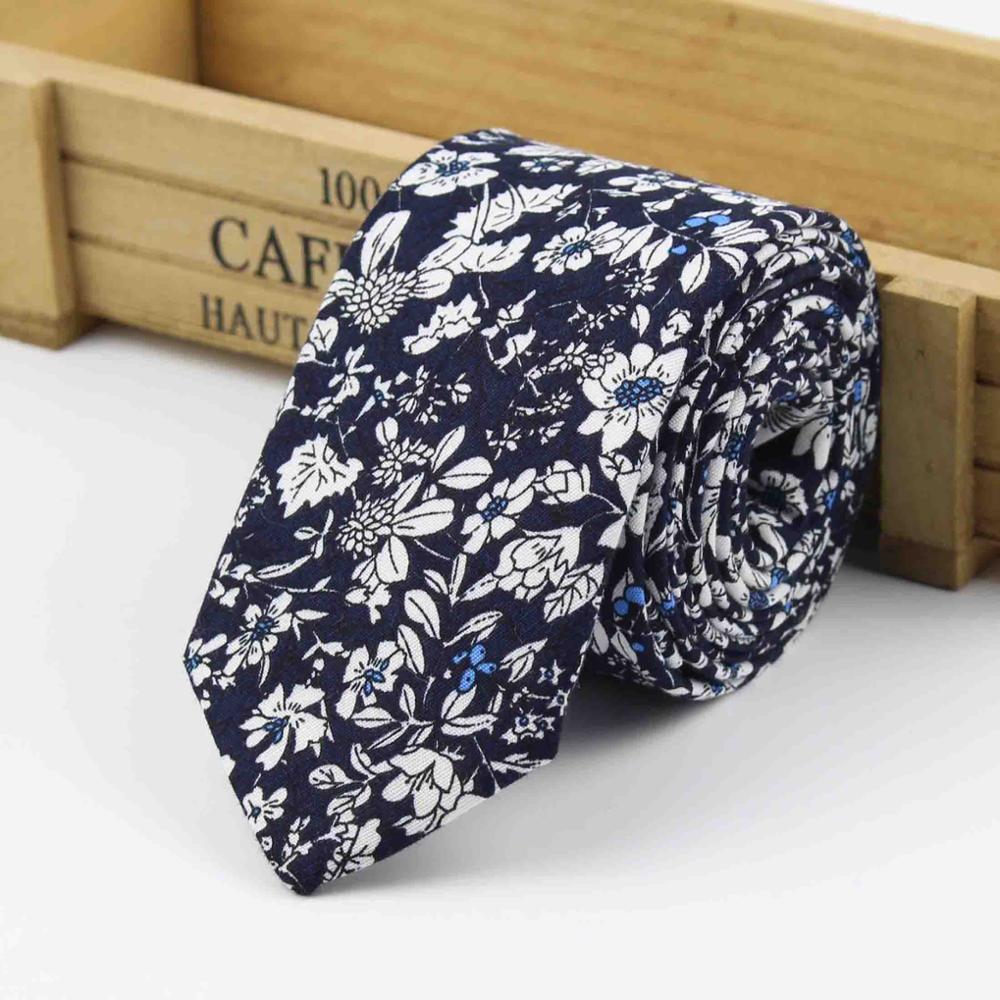 Blommig slips för män casual diamant konstgjord bomull blomma löjrom fluga paisley smala slipsar män liten halsband: 7