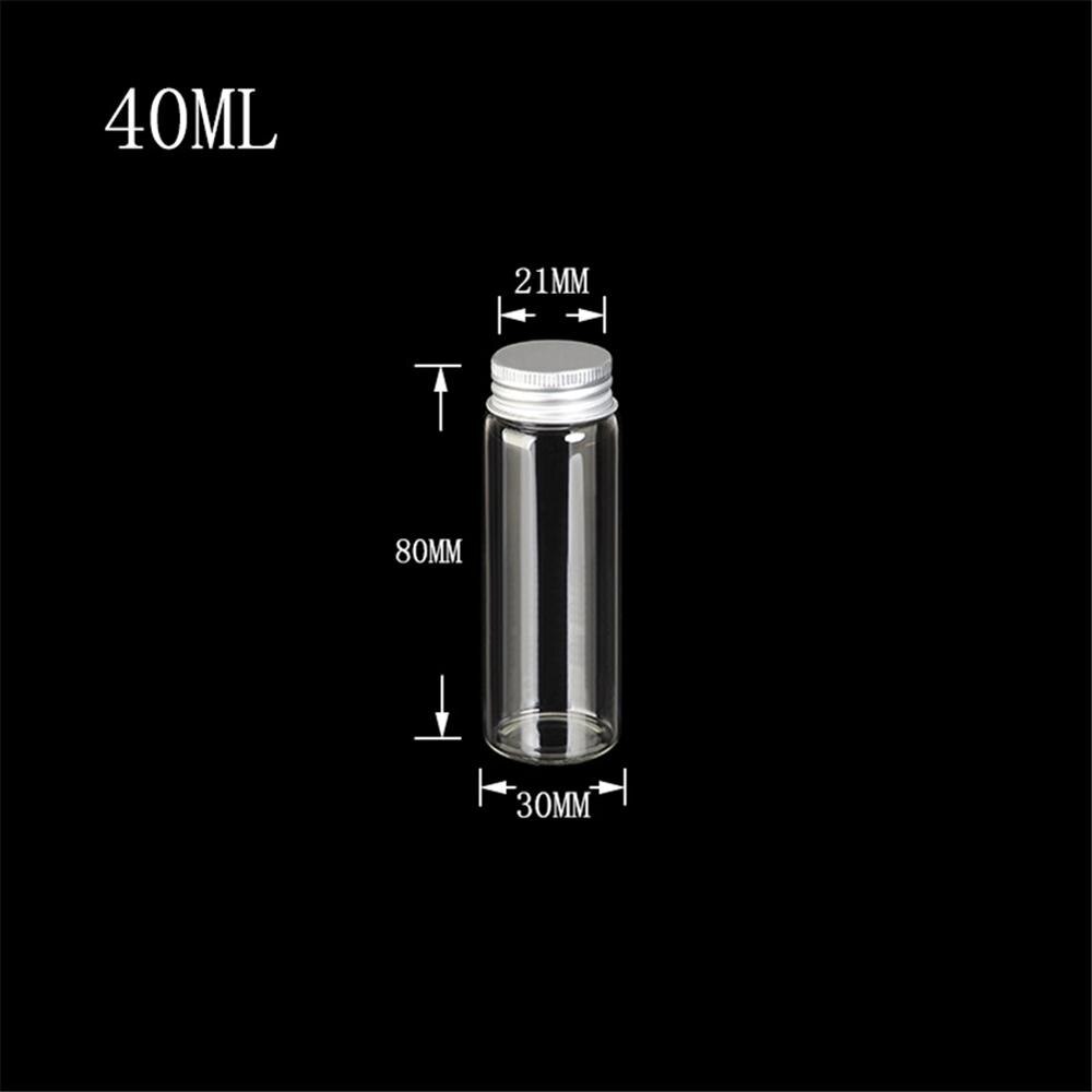 Botellas de vidrio con tapa de tornillo, frascos de sellado de aluminio, grado alimenticio, 24 piezas, 15ml, 25ml, 40ml, 50ml, 60ml: Amarillo claro