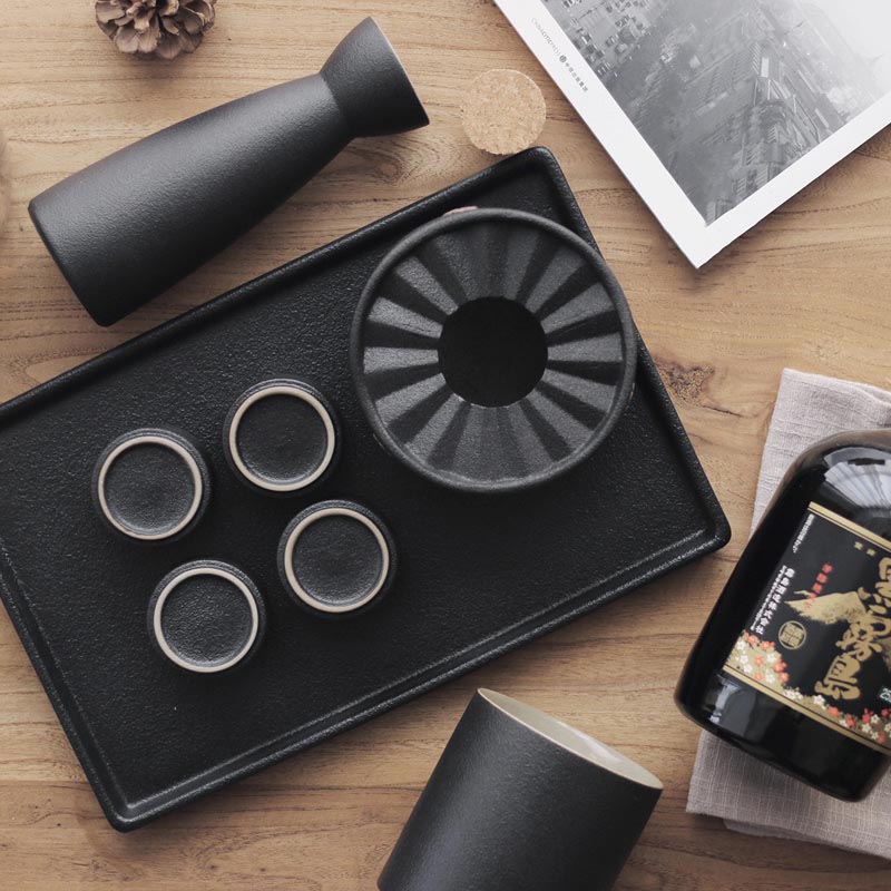 Styl japońnarty czarny Zen gruba ceramika czajnik robić herbaty świeca ogrzewanie podstawa ceramiczna zestaw robić herbaty Kung Fu kawy podgrzewacz robić mleka uchwyt czajniczek