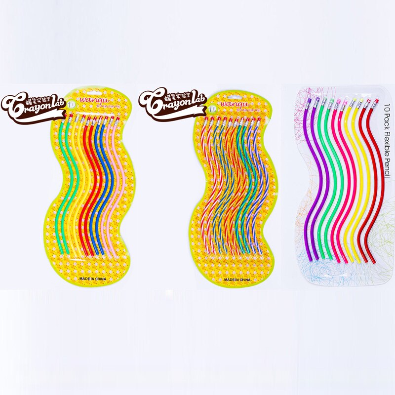 Bendable Pencil Flexible Bendy Soft Bending Pencils with Eraser Children Students Learn Stationery School Office Supplies