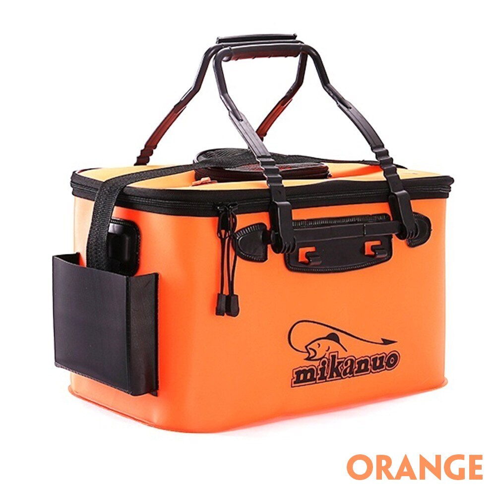 Zipper Fishing Bucket Waterproof Fishing Bag Large Capacity Lure Fishing Tackle Pack Outdoor Live Fishing Bag Fish Box Supplies