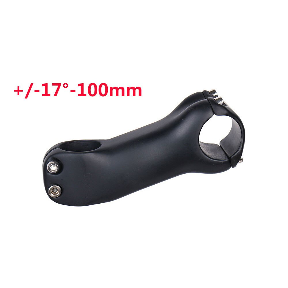 ELITA ONE Bicycle Stem Carbon Fibre MTB/Road Bike Stem 6/17 Degree 31.8MM Handlebar Stem UD/Black 70-130mmmm: 17Degree100mm-2111