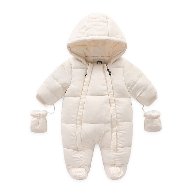 Baby Mädchen Kleidung Neugeborenen Winter Dicke Infant Langarm Kostüm Mantel Plus Samt Kleinkind Romper 6-18 Monthes