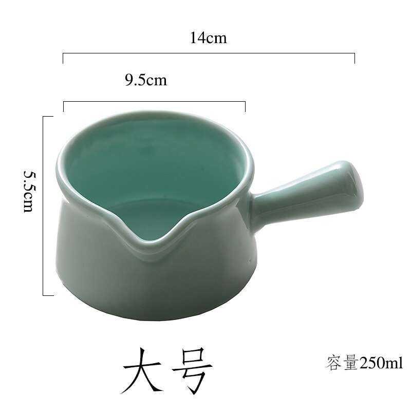Mini Pot Keramische Melkkan Met Handvat Kleine Melk Cup Soepkom Bakken Kom Voedsel Sap Emmer