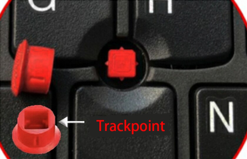 2PCS Trackpoint Mouse For Lenovo Thinkpad T530 T520 T510 W520 W500 T500 E430 Classic Big Hole Trackpoint Rubber Red Caps Replace