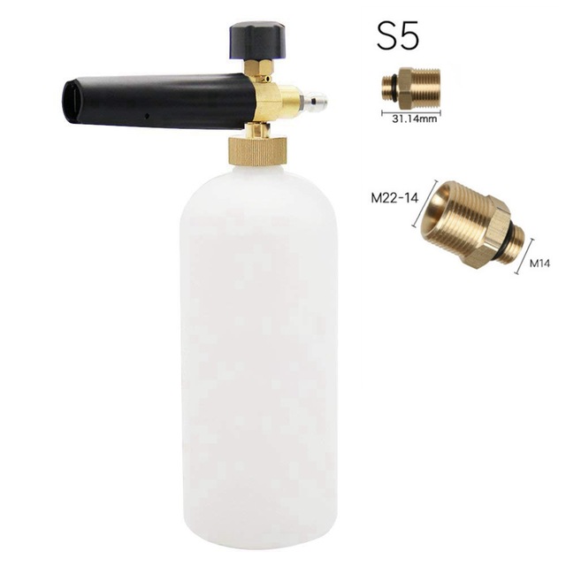SPTA haute pression neige mousse Lance pour Karcher lave-auto pistolet de pulvérisation neige mousse canon voiture nettoyage pistolet: Snow Foam Gun S5