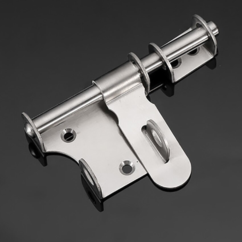 Roestvrij Stalen Deur Bouten Met Lock Gesp, Anti-Diefstal Links Rechts Bolt Gate Veiligheid Deur Klink, huishoudelijke Schuifdeur Lock Bolt: 3