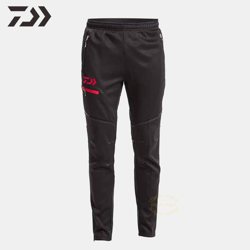 Daiwa Pants Men Sports Fishing Pants In Hiking Pants Thermal Patchwork Winter Trousers Sweatpants Men Zipper Pocket Sports