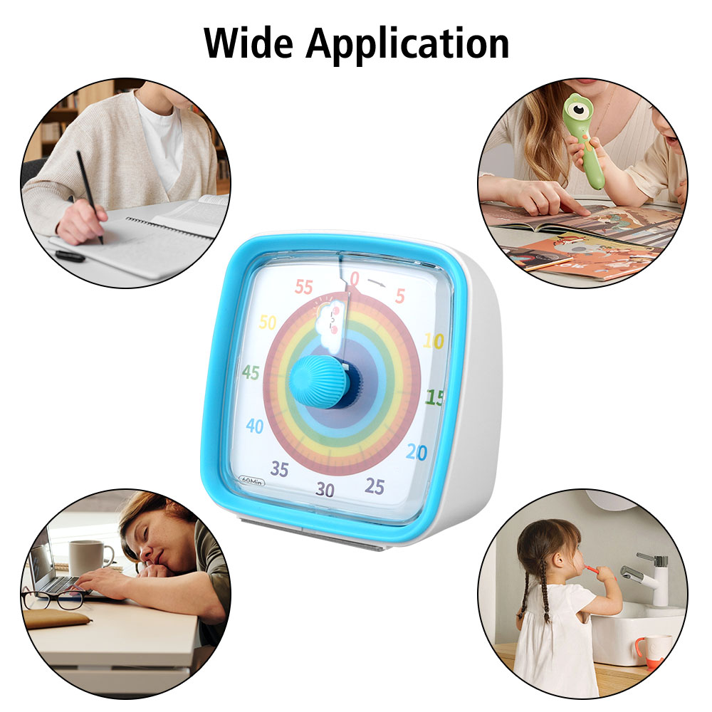 Zeit management Tool 60 Minuten ultra leise visuelle Timer Wecker Kinder Kinder Erinnerung Countdown Timer Nachtlicht