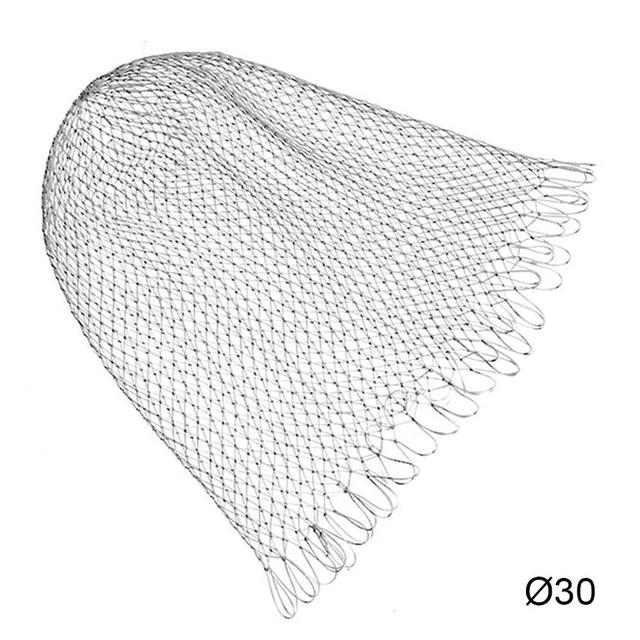 Cage à crevettes pratique, filet flottant pliable blanc, ligne de pêche, Portable, Nylon Durable: 30 caliber