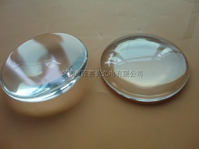 High power LED lens,No Edge Diameter 25MM to 40MM optional, glass Plano convex lens, Focusing optical lens